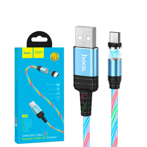 Кабель USB Hoco U90 Ingenious Streamer micro USB Blue