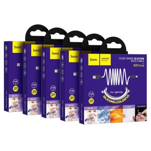 Кабель USB Hoco X21 Plus Silicone Lightning 2m