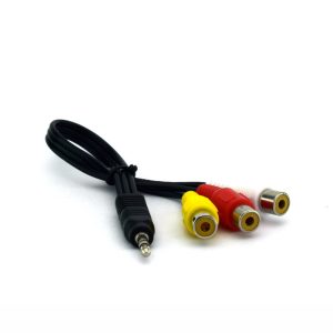 Переходник-адаптер для аудио/видео MINI AV 3.5mm,3 RCA (20cm)