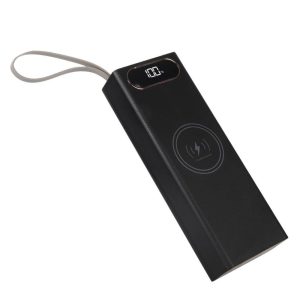 Корпус Multi-powerbank L20, под элементы 18650 до 20 шт, 22.5+15W, с беспроводной зарядкой и фонарём,