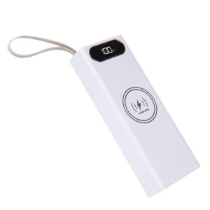 Корпус Multi-powerbank L20, под элементы 18650 до 20 шт, 22.5+15W, с беспроводной зарядкой и фонарём,