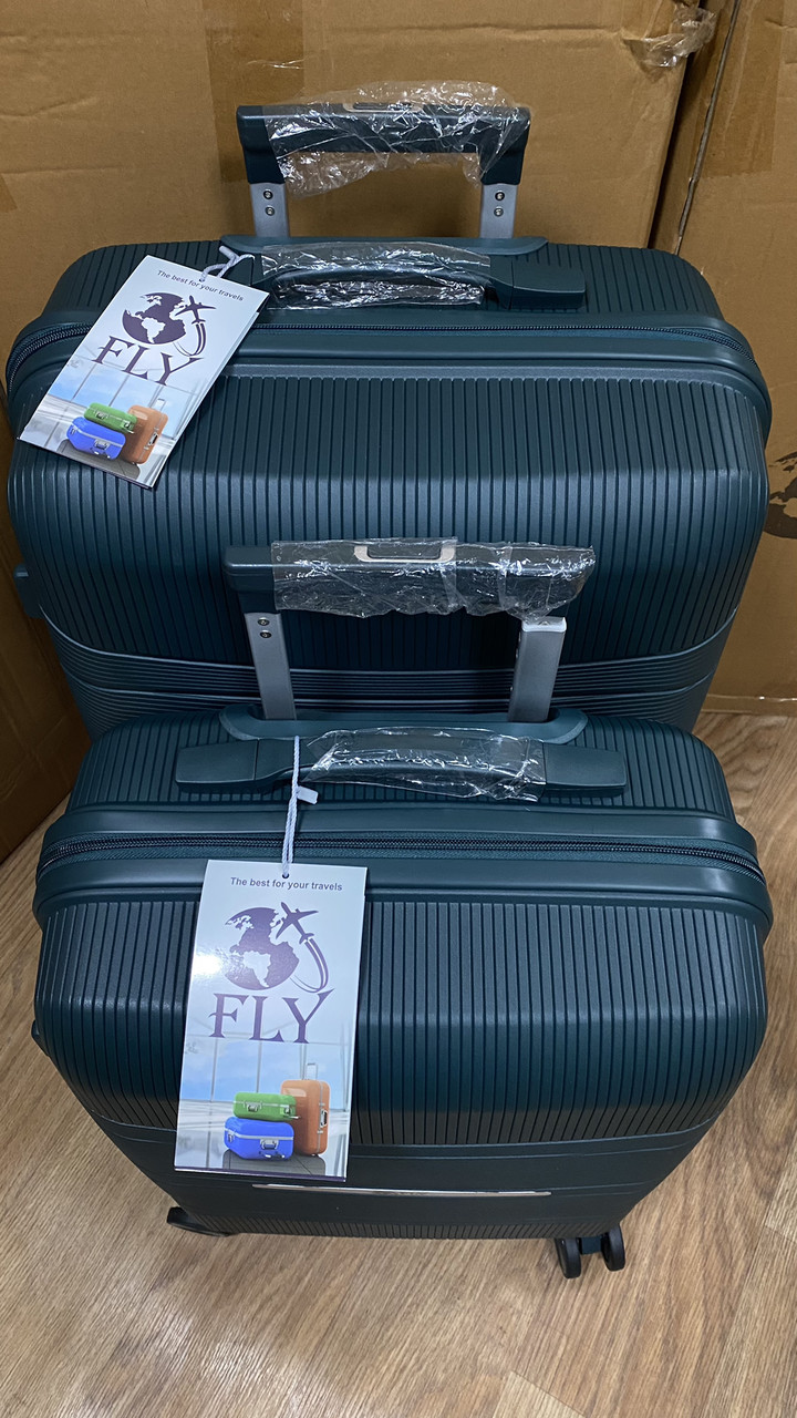 Набор полипропиленовых чемоданов FLY 2/1.(Темна Зелёный ) (OR) — изображение 6