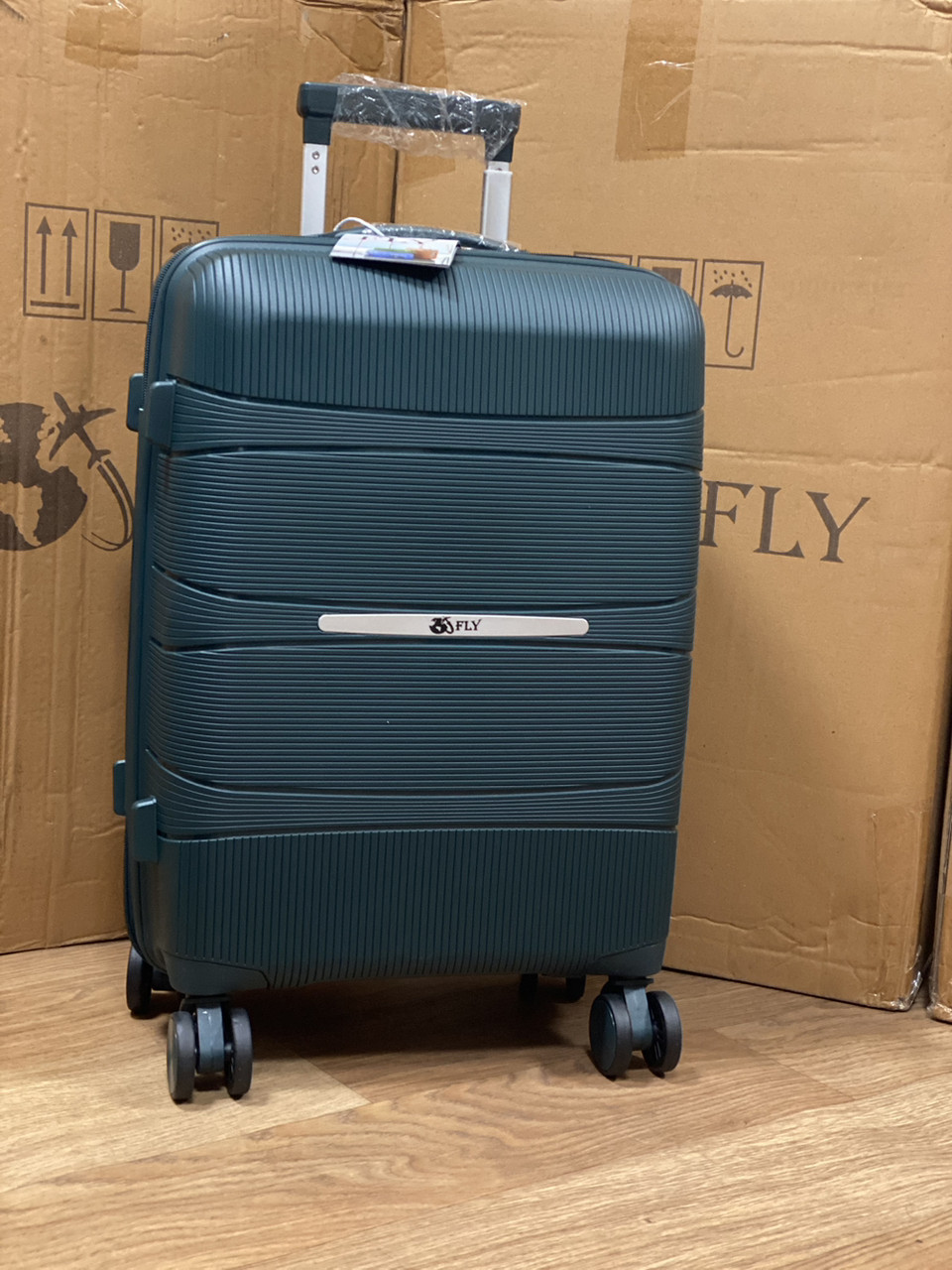 Дорожня маленька S поліпропіленова валіза на 4 колесах бутылка (OR)