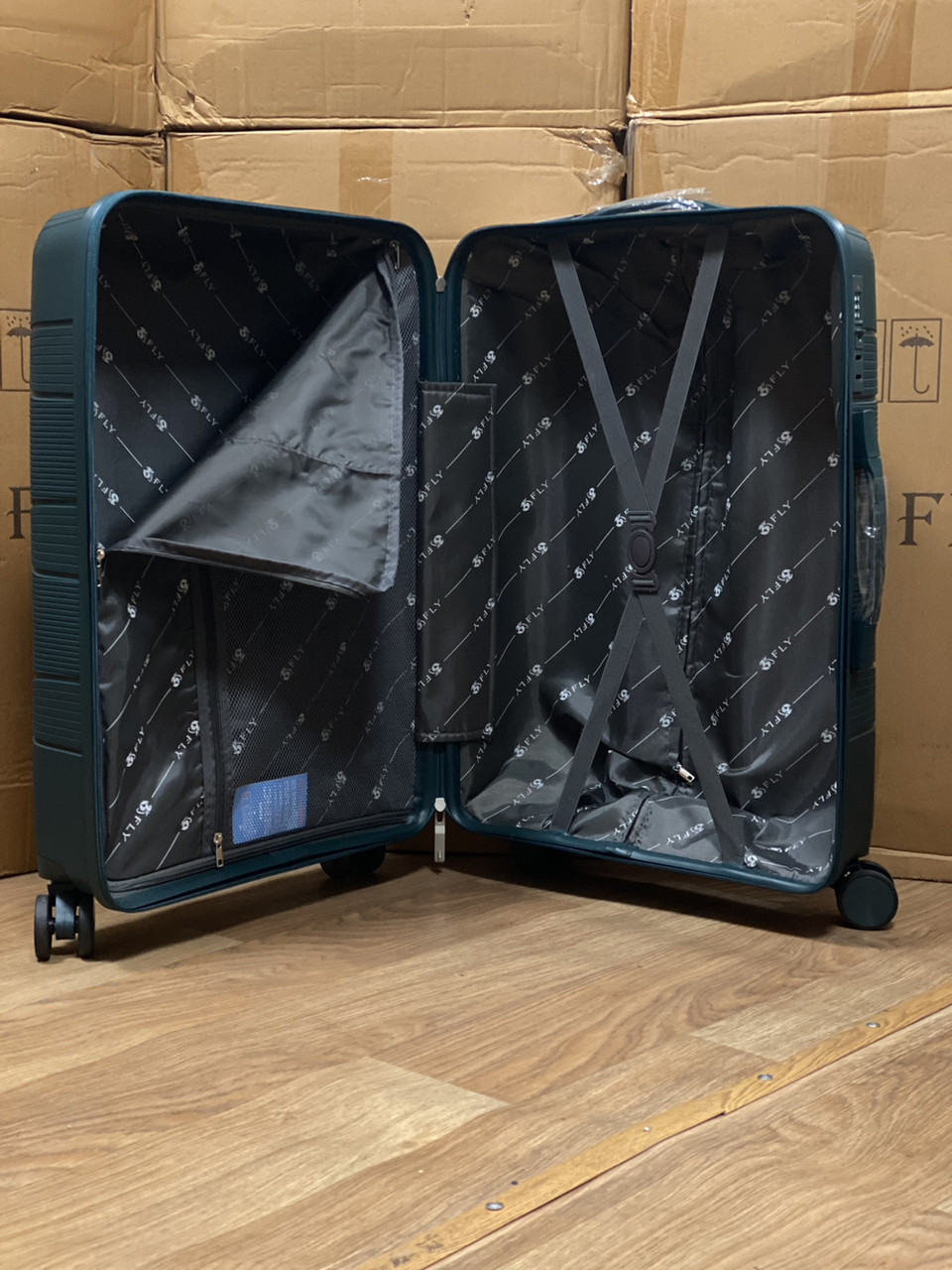 Дорожня маленька S поліпропіленова валіза на 4 колесах бутылка (OR) — изображение 2