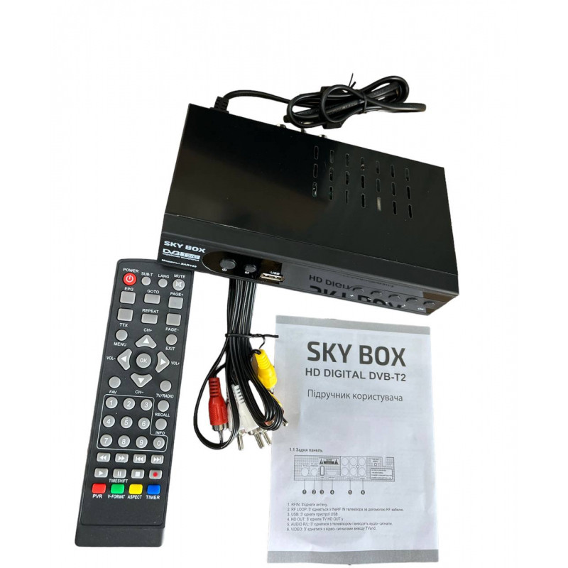 Т2 Sky Box Тюнер с поддержкой Wi-Fi адаптера/ приставка для цифрового тв — изображение 2