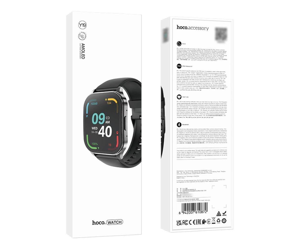 Смарт часы Hoco Y19 AMOLED с функцией звонка — изображение 4