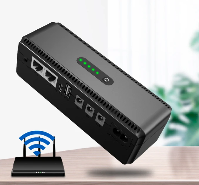 ИБП YEPO Smart DC-UPS для WI-FI роутера источник бесперебойного питания 18 Вт | 10400mAh | 5V/9V/12V — изображение 2
