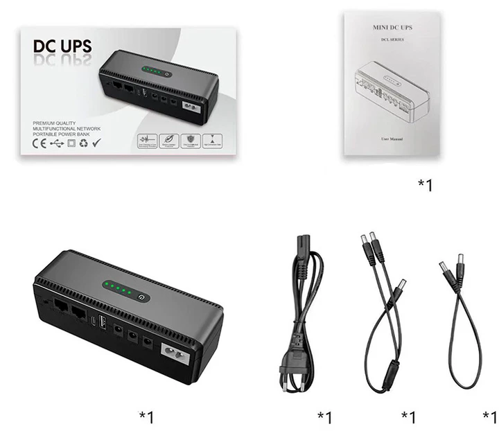 ИБП YEPO Smart DC-UPS для WI-FI роутера источник бесперебойного питания 18 Вт | 10400mAh | 5V/9V/12V — изображение 3