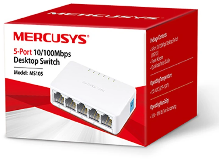 Коммутатор Mercusys MS105 — изображение 2