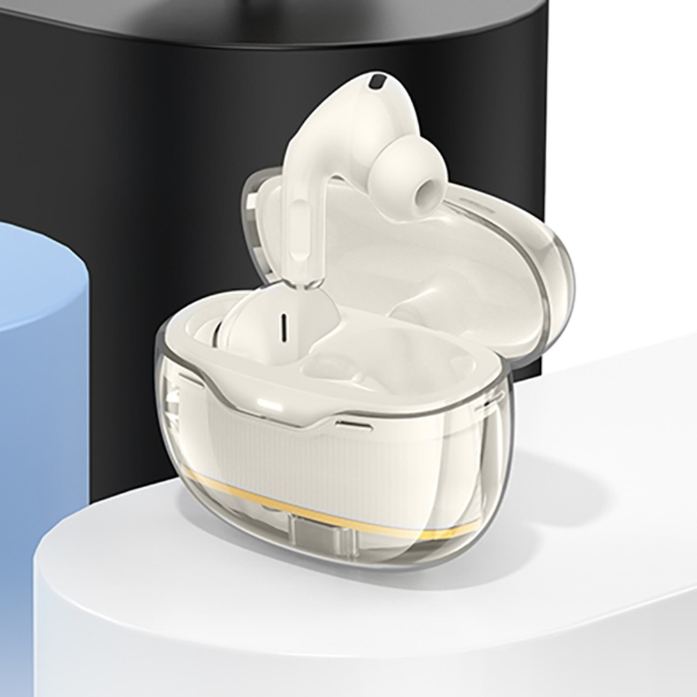 Беспроводные TWS наушники Hoco EW54 вакуумные milky white — изображение 6